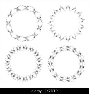 Ethnic Frame Ornamental Vector Illustration Stock Photo