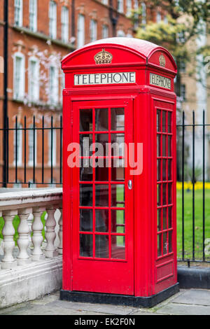 Phone Booth, Mount Street Gardens, London Stock Photo