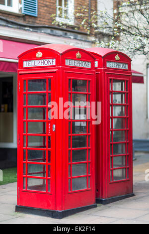 Two Telephone Booths, London Stock Photo