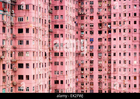 Apartment Building in Hong Kong. Stock Photo