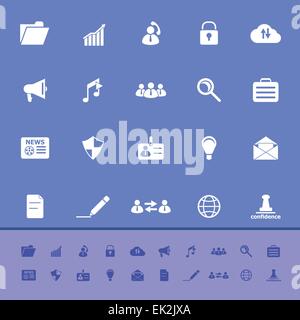 General document color icons on blue background, stock vector Stock Vector
