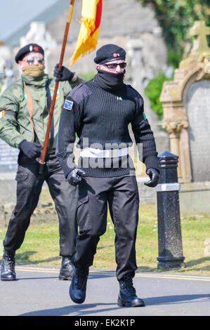 Members of the Irish Nationalist Liberation Army (INLA) attending a ...