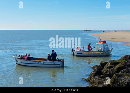 Passenger ferry boats at Barmouth, Gwynedd, North Wales UK Stock Photo