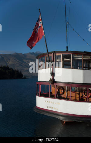 TSS Earnslaw on Lake Wakatipu, Queenstown, south island, New Zealand. Stock Photo