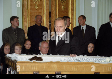 Russia. Moscow. The funeral of Raisa Gorbacheva. Mikhail Gorbachev