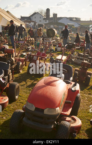 Amish mud sale, a giant flea market and auction at Wakefield, Pennsylvania, USA Stock Photo