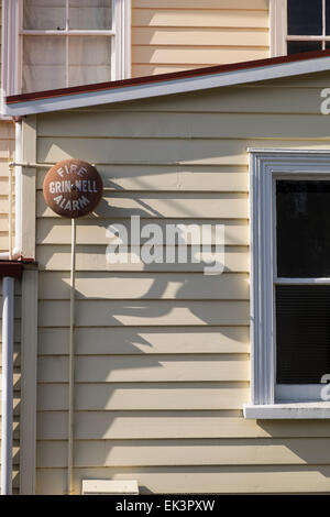 Glen Lyon on Lincoln Road, Napier hill, former Hillcrest Old Mens Home. Wooden architecture with Tin roof. New Zealand. Stock Photo