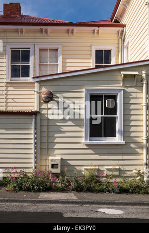 Glen Lyon on Lincoln Road, Napier hill, former Hillcrest Old Mens Home. Wooden architecture with Tin roof. New Zealand. Stock Photo