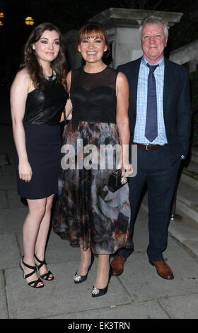 British television presenter Lorraine Kelly's 30th anniversary party - Arrivals Featuring: Lorraine Kelly Where: London, United Kingdom When: 02 Oct 2014 Stock Photo