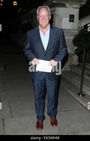 British television presenter Lorraine Kelly's 30th anniversary party - Arrivals Featuring: Keith Chegwin Where: London, United Kingdom When: 02 Oct 2014 Stock Photo