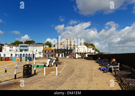 Bleak House or also known as Fort House, Harbour Jetty, Broadstairs, Viking bay, Thanet, Kent England, United Kingdom Stock Photo