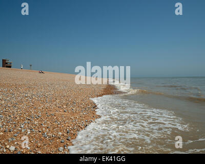 The Shingle Beach at Dungerness, Kent, England, United Kingdom Stock Photo