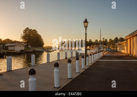 The village of Port Fairy on the Moyne River, Victoria Australia Stock Photo