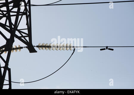 Eskom Pylons in Soweto. 15/01/15 Photo: Oupa Nkosi Stock Photo