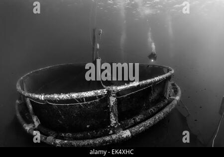 Aquaculture net Black and White Stock Photos & Images - Alamy