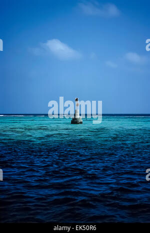 SUDAN, Red Sea, Sanghaneb Reef, view of the huge coral reef Stock Photo