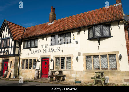 The Lord Nelson pub, Reedham Quay, Norfolk Broads, Norfolk, England, UK. Stock Photo