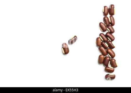 Close up red beans isolated on white background Stock Photo