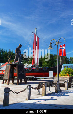 Fisherman's Memorial Park, Petersburg, Alaska. Stock Photo
