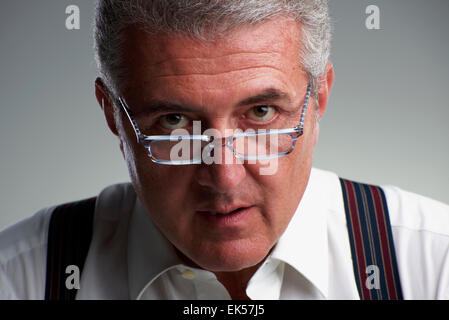 Italy, studio portrait of a middle age business man Stock Photo