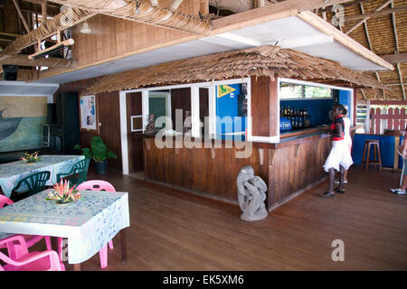 PT-109 Bar & Restaurant, a town of Gizo landmark watering hole of the South Pacific, named for Kennedy rescue boat during WW II Stock Photo