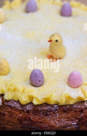Simnel cake. Easter Cake Stock Photo