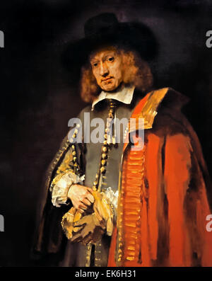 Jan Six 1654 Rembrandt Harmenz van Rijn 1606 - 1669 Dutch Netherlands Rembrandt Harmenszoon van Rijn1606–1669 Dutch Netherlands Stock Photo