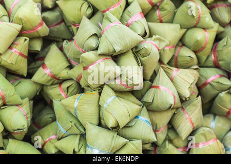 Stack of Traditional Chinese food or Ba Jang Stock Photo