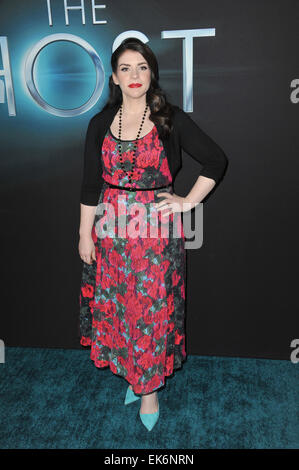 LOS ANGELES, CA - MARCH 19, 2013: Author Stephenie Meyer at the Los Angeles premiere of her movie 'The Host' at the Cinerama Dome, Hollywood. Stock Photo