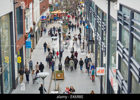 Altrincham George Street in the town centre shopping area Cheshire UK Stock Photo