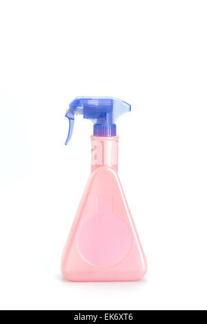 Plastic spray bottles isolated on white background Stock Photo - Alamy