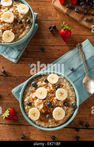 Healthy Organic Cinnamon Whole Wheat Cereal with Milk Stock Photo - Alamy