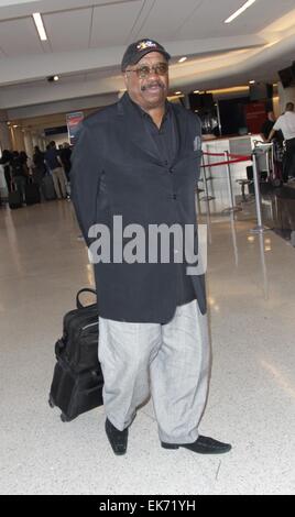 Actor and comedian J. Anthony Brown departs from LAX airport Featuring: Jay Anthony Brown Where: Hollywood, California, United States When: 03 Oct 2014 Stock Photo