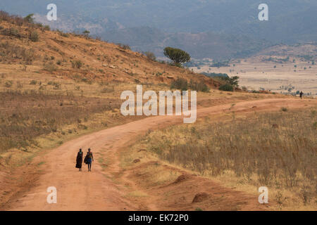 Landscape near Kapedo Village, Kaabong District - Karamoja, Uganda, East Africa Stock Photo