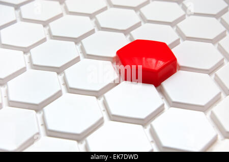 Red pixel. Element of design. Stock Photo