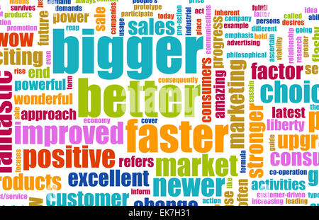 Bigger Better and Faster Stock Photo - Alamy
