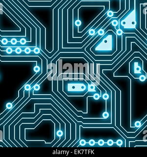 Seamless Circuitry Stock Photo