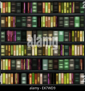 Seamless Book Shelf Stock Photo