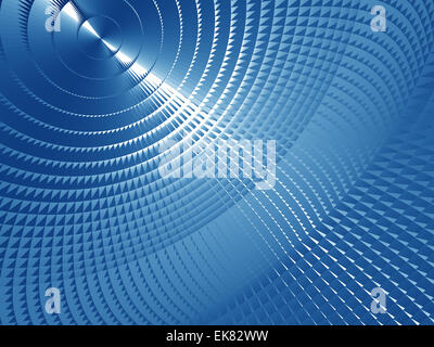Blue Metallic Screen Stock Photo