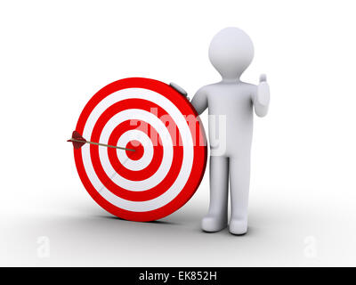 Right on target Stock Photo