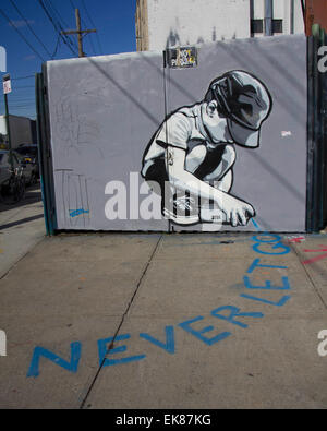 Los Angeles, USA. 14th Nov, 2014. Photo taken on Nov. 14, 2014 shows graffiti in Brooklyn of New York City, the United States. © Yang Lei/Xinhua/Alamy Live News Stock Photo