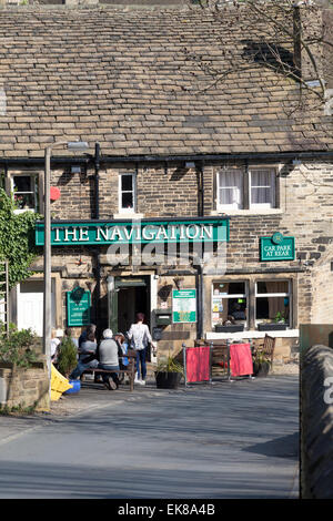 The Navigation Inn, Sowerby Bridge, West Yorkshire Stock Photo