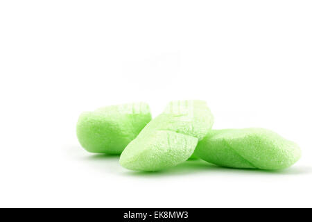 Close up green foam packing material used for shipping Stock Photo