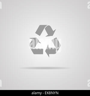 Vector recycle sign or icon Stock Photo