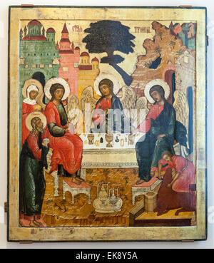 Icon of The Old Testament trinity on wall Holy Trinity Cathedral of ...