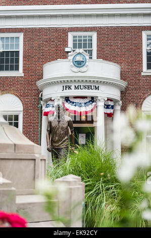 Exterior of the JFK Museum, Hyannis, Cape Cod, Massachusettes, USA Stock Photo