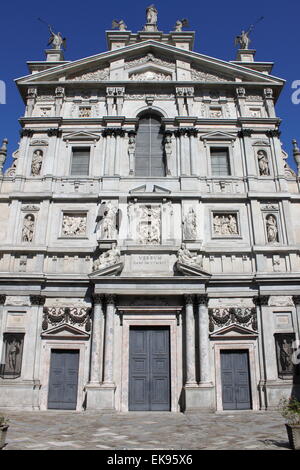 Saint Mary over St. Celso church in Milan, Italy Stock Photo