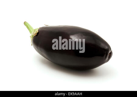 Italian eggplant on a white background Stock Photo