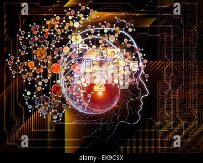 Conceptual Human Technology Stock Photo
