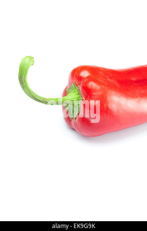 a juicy red peppers isolated on white Stock Photo